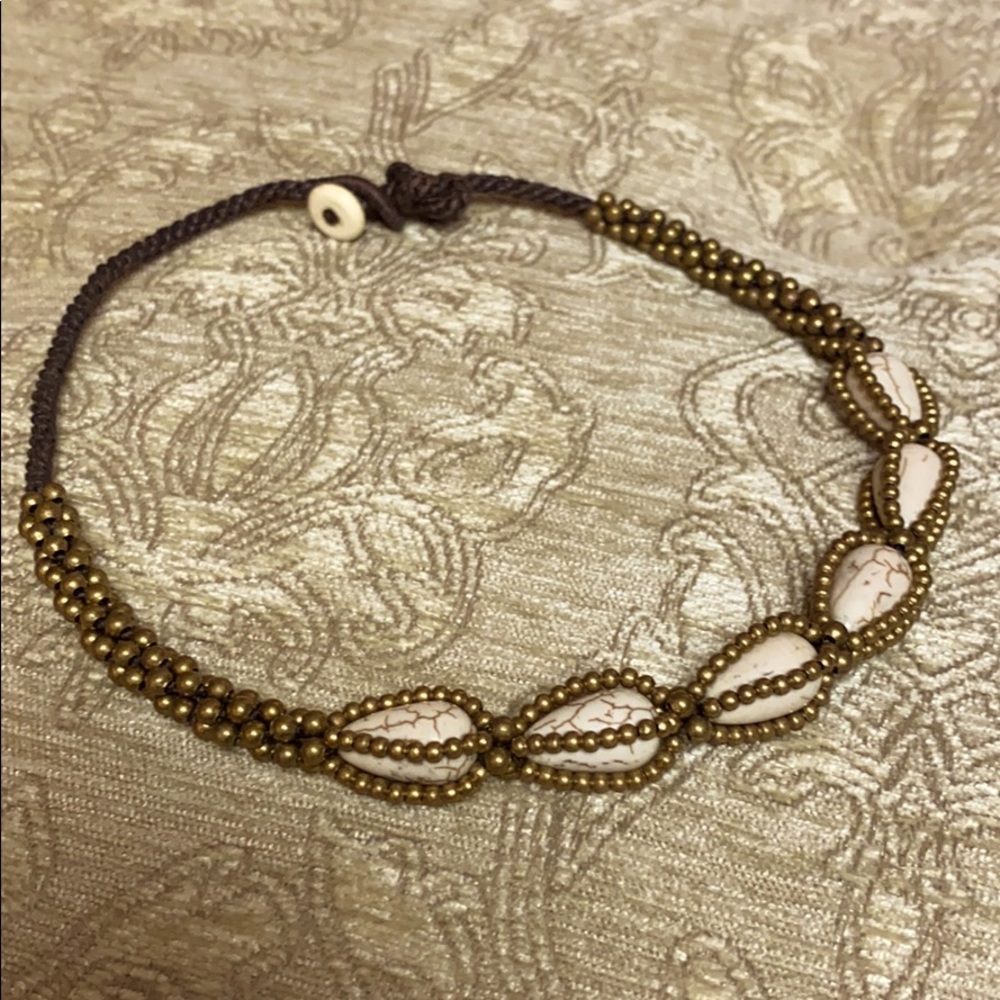 Gold Beaded Choker